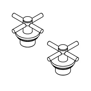 GROHE Kreuzgriff 48406 für Atrio 2 STK chrom – Bild 3