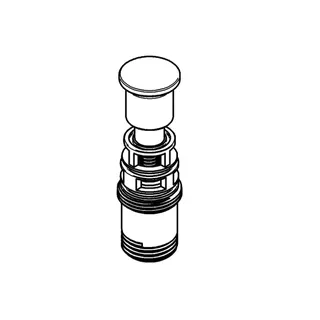 GROHE Aufputz-Umstellung 440439 vertikal für Eichelberg Armaturen chrom – Bild 2