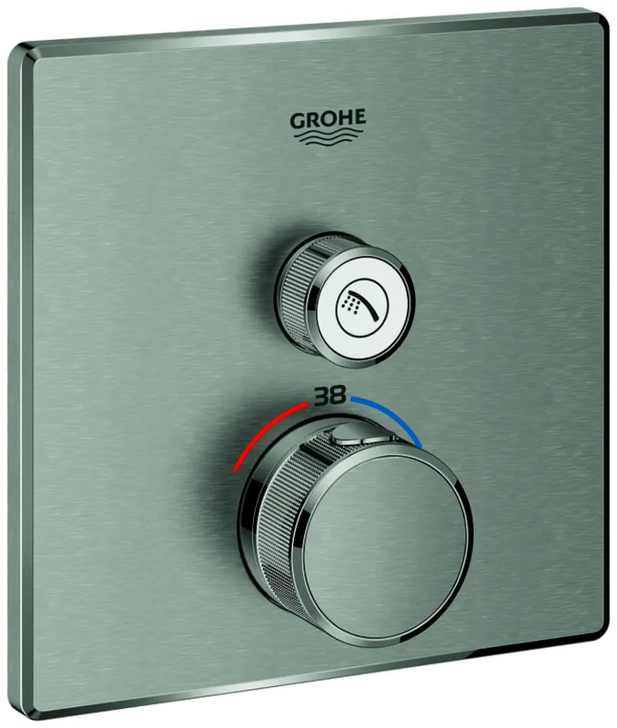 GROHE Thermostat Grohtherm SmartControl 29123 eckig FMS 1 ASV supersteel