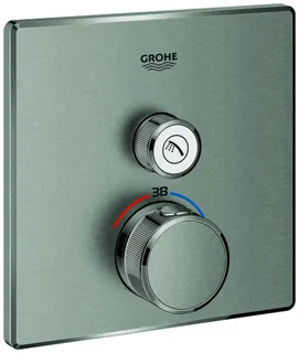 GROHE Thermostat Grohtherm SmartControl 29123 eckig FMS 1 ASV supersteel