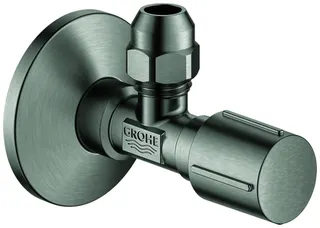 GROHE Eckventil 22037 1/2x3/8'' Rosette Metallgriff supersteel – Bild 2