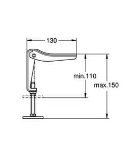 GROHE Füße 49115 für Essence Einbau-Badewanne chrom – Bild 5