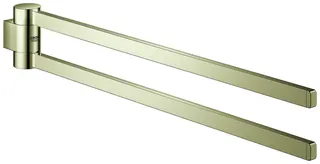 GROHE Handtuchhalter Selection 41063 2-armig schwenkbar nickel – Bild 2