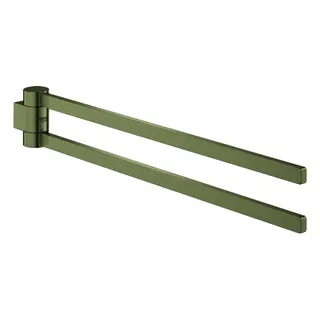 GROHE Handtuchhalter Selection 41063 2-armig schwenkbar nickel gebürstet – Bild 2