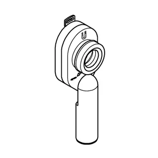 GROHE Urinal-Absaugeformstück 39733 vertikaler Abgang – Bild 3