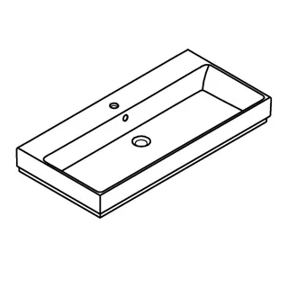 GROHE Waschtisch Cube Keramik 39386 100cm PureGuard alpinweiß – Bild 4