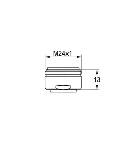 GROHE Mousseur 440436 XtraClean für Eichelberg Außengewinde M 24 x 1 chrom – Bild 4