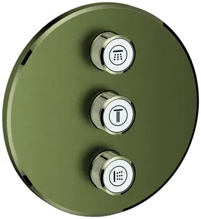 GROHE 3-fach UP-Ventil Grohtherm Smart Control 29122 FMS rund nickel gebürstet – Bild 2