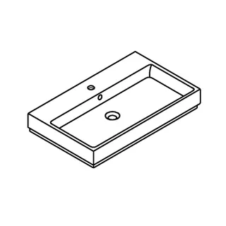 GROHE Waschtisch Cube Keramik 39469 80cm PureGuard alpinweiß – Bild 3