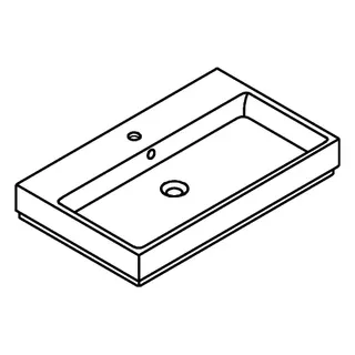 GROHE Waschtisch Cube Keramik 39469 80cm PureGuard alpinweiß – Bild 4