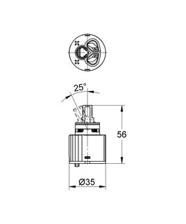 GROHE Kartusche 440435 Keramik 35mm Ecom-Funktion für Eichelberg Armaturen – Bild 4