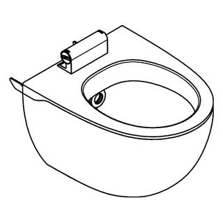 GROHE WC-Keramik 14900 für GROHE Sensia IGS alpinweiß – Bild 3