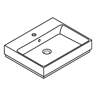 GROHE Waschtisch Cube Keramik 39473 60cm PureGuard alpinweiß – Bild 3