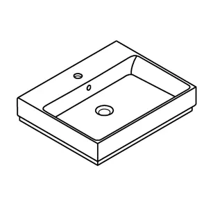 GROHE Waschtisch Cube Keramik 39473 60cm PureGuard alpinweiß – Bild 4
