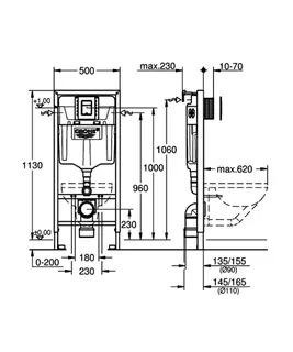 GROHE 3-in-1 Set für WC Rapid SL 39501 BH1,13m Skate CS Betät. chrom/Wandwinkel – Bild 5