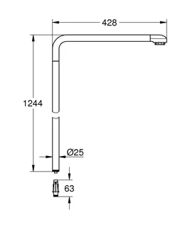 GROHE Brauserohr Euphoria SmartControl 48497 125cm für 26507/26508 chrom – Bild 5