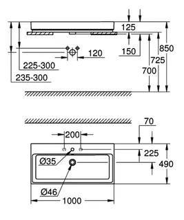 GROHE Aufsatzwaschtisch Cube Keramik 39475 100cm PureGuard alpinweiß – Bild 5