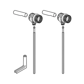 GROHE Befestigungssatz 49024 für Euro Keramik Wand-Tiefspül-WC compact – Bild 4