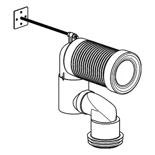 GROHE WC-Ablaufbogen 39551 vertikal 200 - 250mm – Bild 3