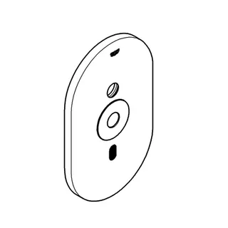 GROHE Abdeckplatte 42415 mit Elektronik chrom – Bild 4