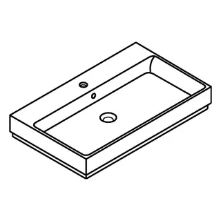 GROHE Aufsatzwaschtisch Cube Keramik 39476 80cm PureGuard alpinweiß – Bild 3