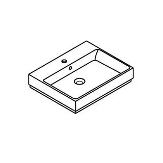 GROHE Aufsatzwaschtisch Cube Keramik 39477 60cm PureGuard alpinweiß – Bild 3