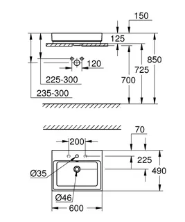 GROHE Aufsatzwaschtisch Cube Keramik 39477 60cm PureGuard alpinweiß – Bild 5