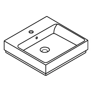 GROHE Aufsatzwaschtisch Cube Keramik 39478 50cm PureGuard alpinweiß – Bild 3