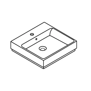 GROHE Aufsatzwaschtisch Cube Keramik 39478 50cm PureGuard alpinweiß – Bild 4