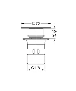 GROHE Stopfen 40565 inkl. Kelch für Standard Ablaufgarnitur hard graphite – Bild 5