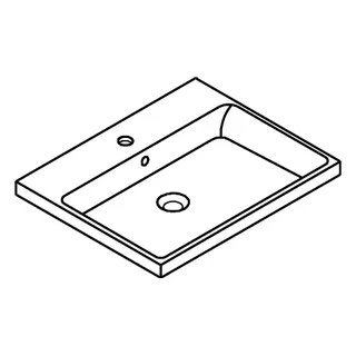 GROHE Einbauwaschtisch Cube Keramik 39479 60cm PureGuard alpinweiß – Bild 3