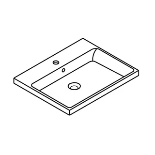 GROHE Einbauwaschtisch Cube Keramik 39479 60cm PureGuard alpinweiß – Bild 4