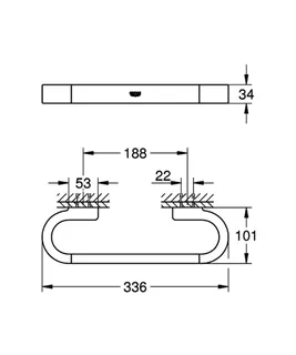 GROHE Wannengriff Selection 41064 300mm nickel – Bild 5