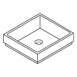 GROHE Aufsatzschale Cube Keramik 39481 50cm PureGuard alpinweiß – Bild 3