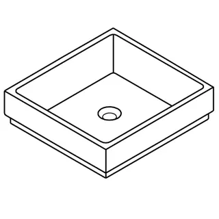 GROHE Aufsatzschale Cube Keramik 39481 50cm PureGuard alpinweiß – Bild 4