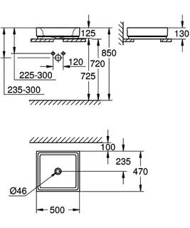 GROHE Aufsatzschale Cube Keramik 39481 50cm PureGuard alpinweiß – Bild 5