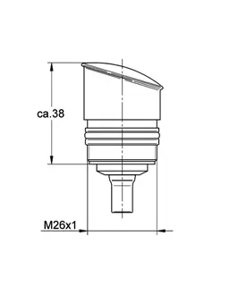 GROHE Aufputz-Umstellung 440425 für Eichelberg EH-Wannenbatterien chrom – Bild 5