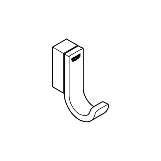 GROHE Bademantelhaken Selection 41039 einfach nickel – Bild 3