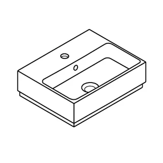 GROHE Handwaschbecken Cube Keramik 39483 45cm PureGuard alpinweiß – Bild 3
