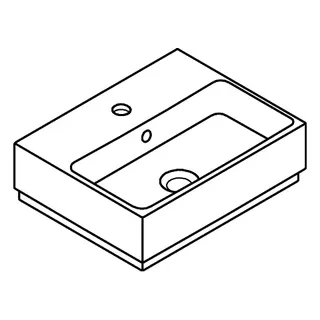 GROHE Handwaschbecken Cube Keramik 39483 45cm PureGuard alpinweiß – Bild 4