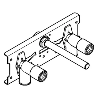 GROHE Thermostat-Rohbauset 39383 für Waschtisch-Wand-Thermostate – Bild 3