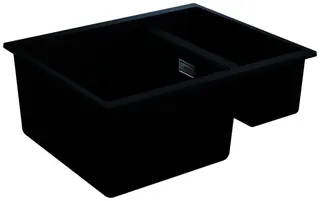 GROHE Kompositspüle K500 31648 1,5Becken 555x460mm re/li granit schwarz – Bild 2