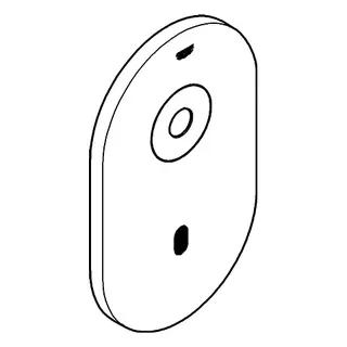 GROHE Abdeckplatte 42421 mit Elektronik edelstahl – Bild 3
