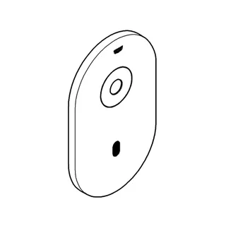 GROHE Abdeckplatte 42421 mit Elektronik edelstahl – Bild 4