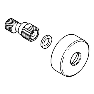 GROHE S-Anschluss 12662 nickel gebürstet – Bild 4