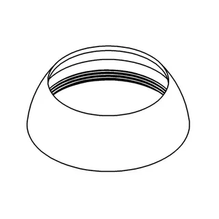 GROHE Abdeckrosette 440418 zu Eichelberg EHM m. Kartusche 40mm seitl. Hebel chrom – Bild 4