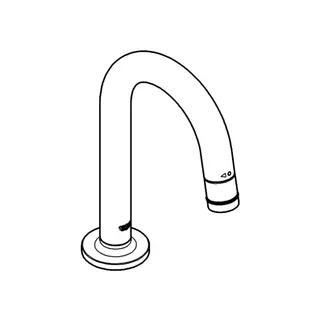 GROHE Universal Waschtisch-Standventil 20201 C-Auslauf supersteel – Bild 3