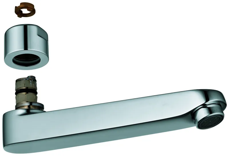 GROHE Gussauslauf 440453 177mm für Eichelberg Waschtisch-Wandarmaturen chrom