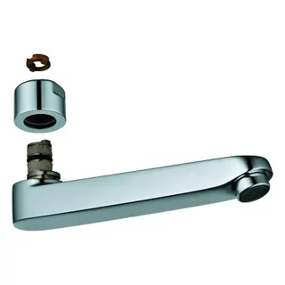 GROHE Gussauslauf 440453 177mm für Eichelberg Waschtisch-Wandarmaturen chrom – Bild 2