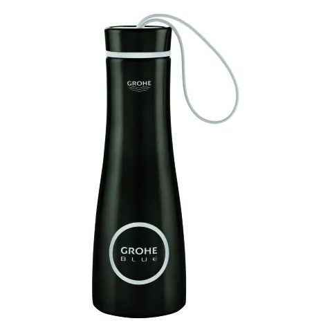 GROHE Trinkflasche GROHE Blue 40848 Edelstahl 450 ml hard graphite gebürstet